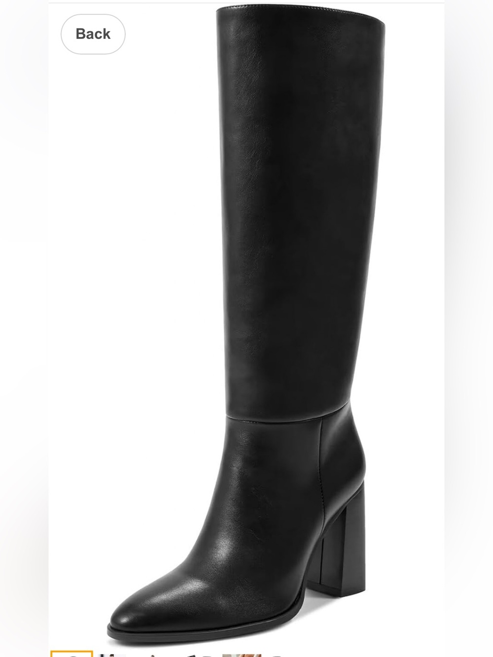 Wet Kiss Womens Knee High pull on Boots with Block Chunky Heel Size 8.5